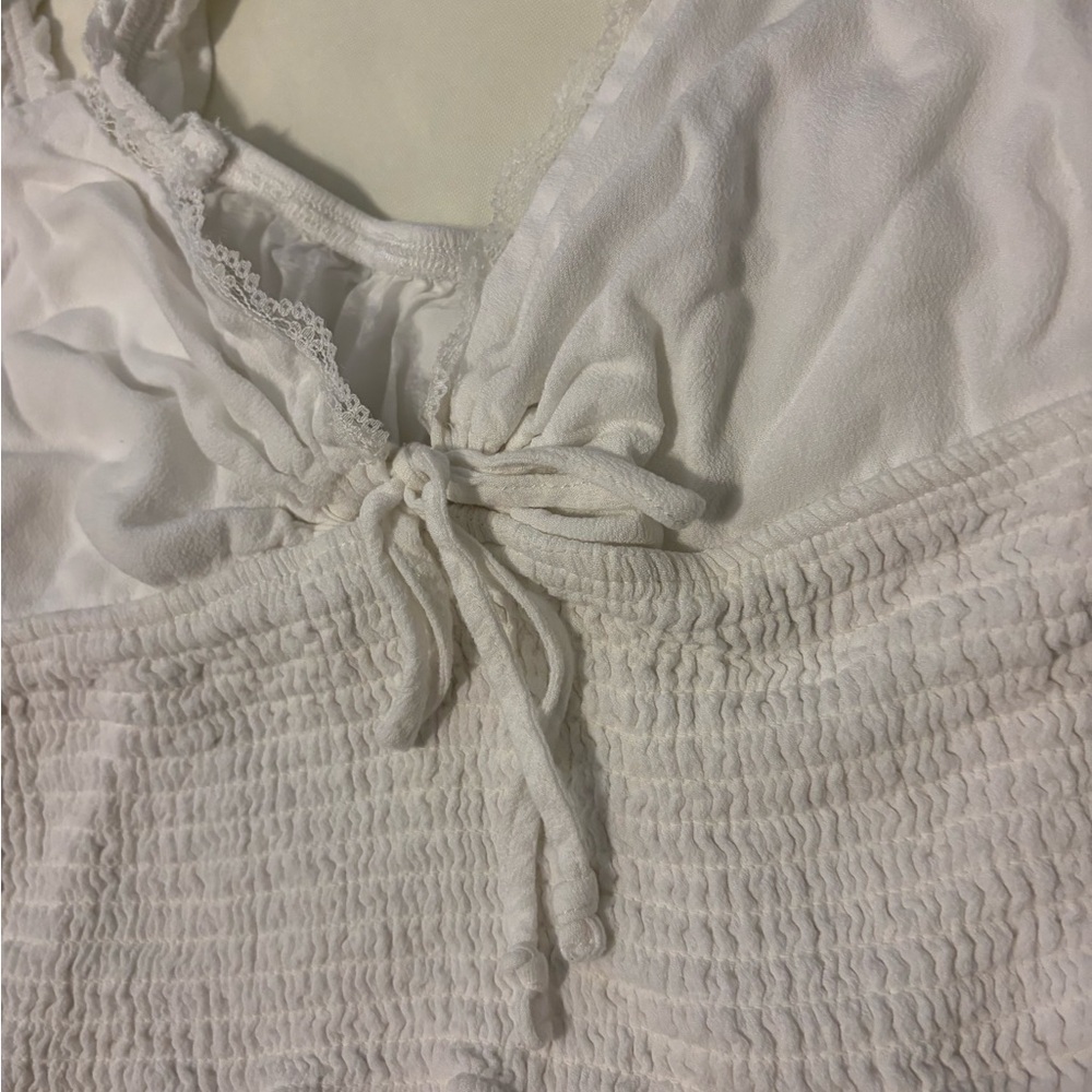 Garage White Ruched Top - Picture 2 of 5